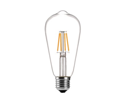ST64 - GLASS CLEAR - 2W - 2700K - FULL DIMMABLE